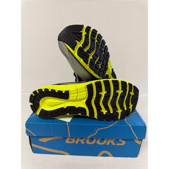 -1218 Brooks Glycerin 15, Grey/Yellow-US 9.5 Mens Med Width - Picture 4 of 5